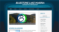 Desktop Screenshot of bluestonelakemarina.com