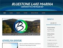 Tablet Screenshot of bluestonelakemarina.com